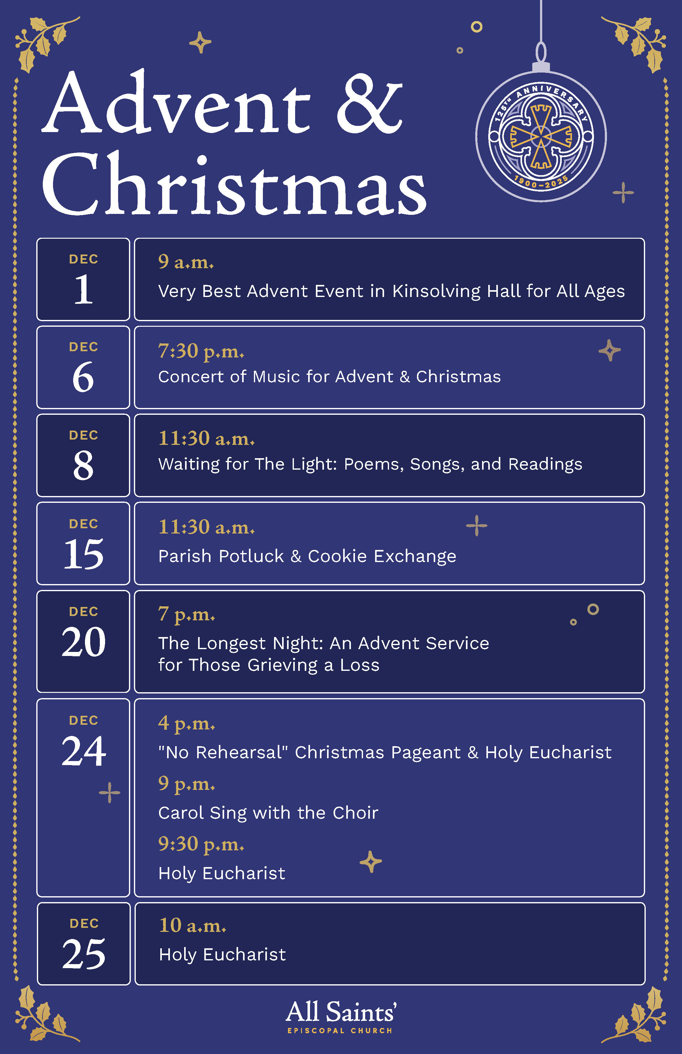 2024 Advent Christmas Flyer